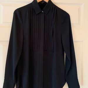 J.crew black  tuxedo shirt size 4